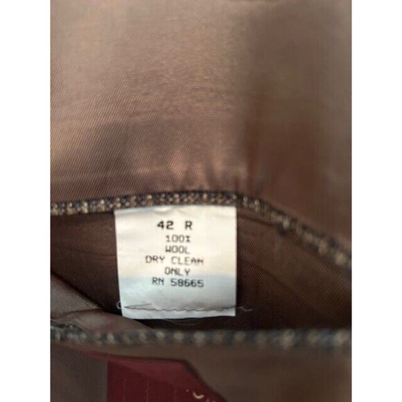 NORDSTROM Signature Men’s Blazer Suit Jacket Plaid 100% Wool Coat Business 42R - Picture 4 of 11